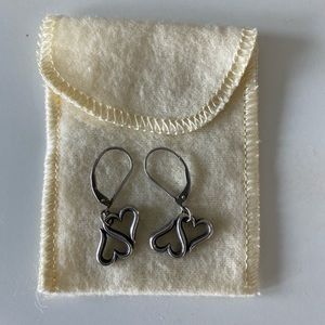 James Avery linked hearts earrings